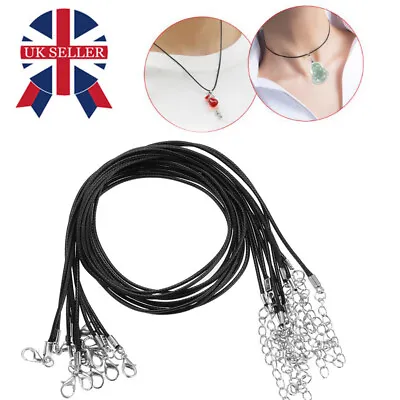 £4.19 • Buy 10Pcs High Quality Leather Necklace Lobster Clasp Rope Cord String For Pendants