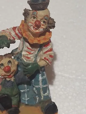 Vintage Montefiori Collection Italy Design Figurine Clown And Puppet  • $38.99