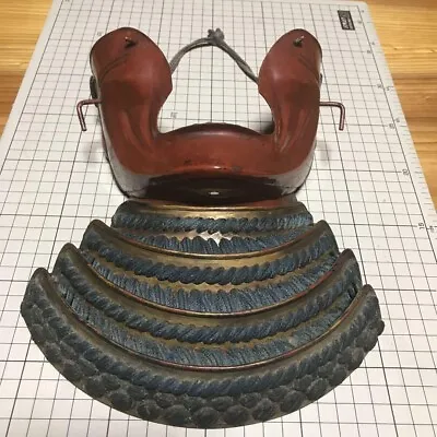 Menpo (Face Mask) And Nodowa (Throat Guard) From Samurai Armor EdoPeriod Antique • $1280