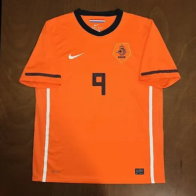 Nike Netherlands 2010 Home Jersey Robin Van Persie #9 SZ L • $99.99