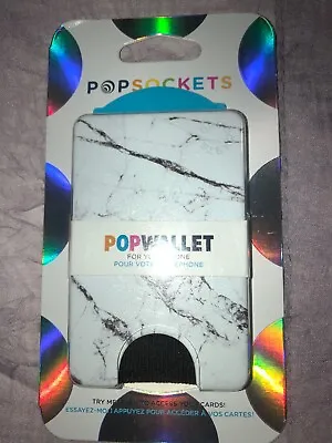 $29.64 • Buy PopSockets Popwallet Marble Card ID Holder Pop Socket Pop Wallet New