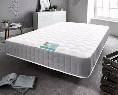 Grey Memory Foam Spring - SingleSmall Double King Size Super King Mattress • £114.99