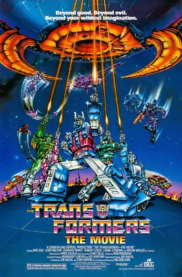 Transformers: The Movie 1986 Vintage Movie Poster - Art Print - Wall Decor • $35