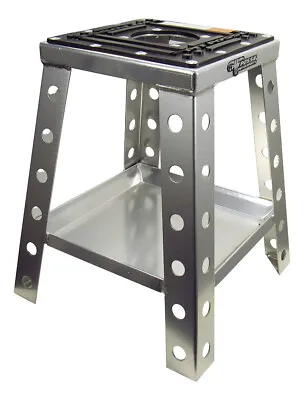 Pit Posse Off Road Universal Motorcycle Motocross Dirt Bike Stand W/ Tray Silver • $64.95