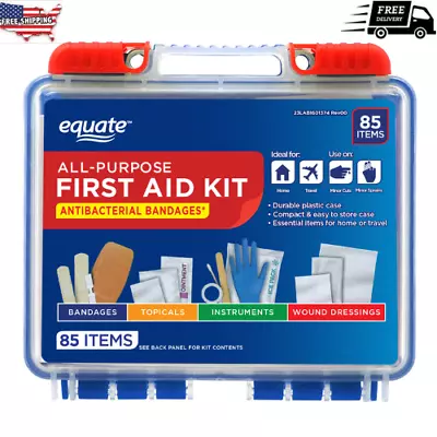 85 Piece First Aid Kit Medical Emergency Bag Survival Travel Home Car Camping • $11.99