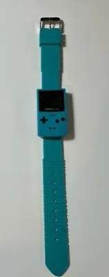 Vintage Childrens Blue Nintendo Game Boy Colour Mario Watch Paladone Working • £32