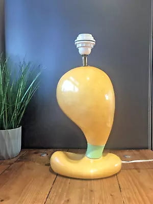 Large Francois Chatain Memphis Pop Art Style 80's Pottery Table Lamp Base Retro • $279.75