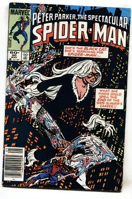 Spectacular Spider-Man #90 -- 1984 -- 1st BLACK COSTUME -- Black Cat -- Newss... • $38.50