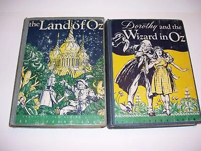 Vintage 1908 Frank Baum WIZARD OF OZ Hard Cover Books • $34.99