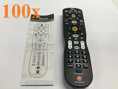 Lot Of 100 - UNIVERSAL Motorola TV Remote Control DVD AUX STB URC62440 NEW • $99.99