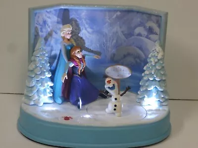 Disney Frozen Animated Holiday Table Top Decor Lights Music Of Anna Olaf • $18