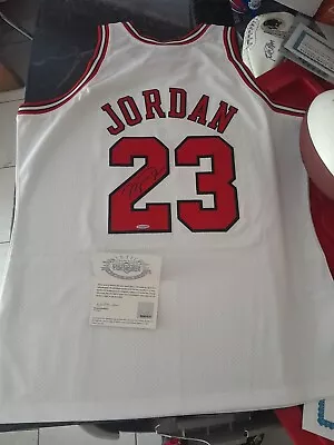 Michael Jordan Upper Deck Authenticated Autographed White Bulls Jersey • $6500