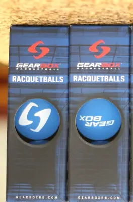 $16.95 • Buy GEARBOX Racquetball BLUE BALLS 2 Boxes Of 3-balls Box Balls, A Total Of 6 Balls