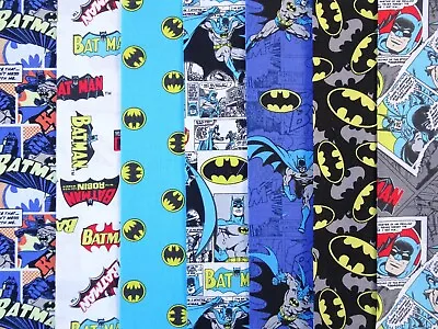 Batman 100% Cotton Fabric Patchwork Craft Fat Quarter Metre • £2.60