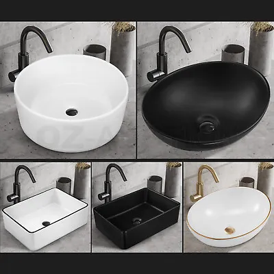 Bathroom Ceramic Basin Above Counter Top Vanity Hand Wash Sink Bowl Countertop • $85.95