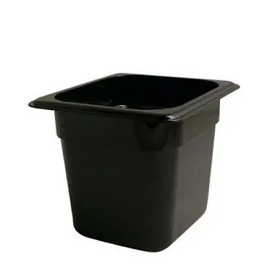 LOT Of 6 Cambro Sixth Size 6'' Deep Black Plastic Food Pans 1/6th 66cw • $12.99