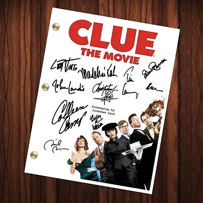 Clue Movie Autographed Signed Script Reprint Eileen Brennan Tim Curry • $24.99