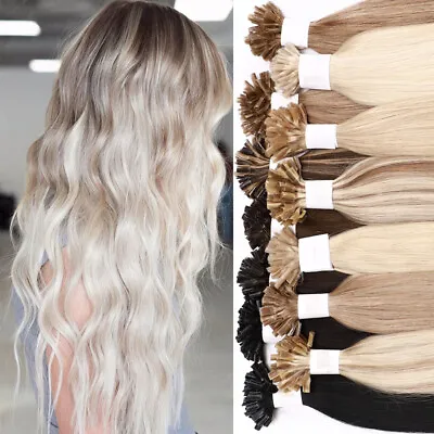 Pre Bonded Keratin U Nail Tip Human Remy Hair Extensions THICK 200g Caramel 1G/S • $102.59