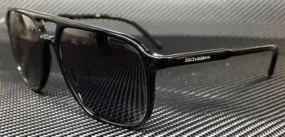 DOLCE & GABBANA DG4423 501 81 Black Grey Polarized Men's 58 Mm Sunglasses • $166.05