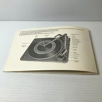 Garrard Auto 50 Mk II Turntable Instructions Booklet Vintage Ephemera • $7