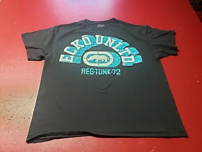 Ecko Unltd T-Shirt Reg•Tdmk•72 Blk XXL • $15