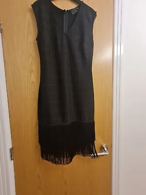 Black Charleston  Style Tassel Dress • £3