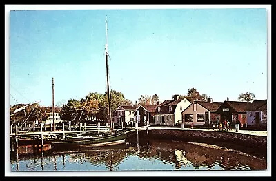 Mystic Connecticut Mystic Seaport Postcard Maritime Museum Written 1972    Pc133 • $6