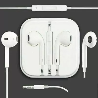 New Headphones Earphones Handsfree With Mic For IPhone 6 6s Plus 5s IPad IPod UK • £3.69