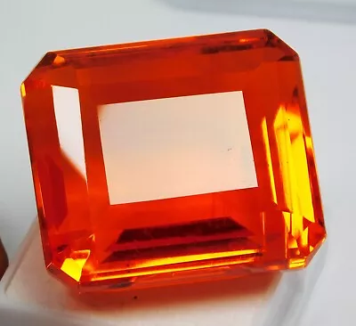 Natural 118.50 Ct Awesome Fire Sparkling Mexican Orange Fire Opal Loose Gemstone • $0.01