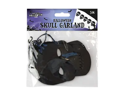 £1.79 • Buy Halloween Skull Garland 3m Party Decoration Prop Decor Hanging Decorations
