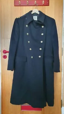 Royal Navy Officer's Greatcoat 40 Inch Chest Size 7 5 Foot 7 To 5 Foot 10 Vg • £150