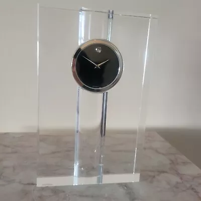 VERY RARE Movado Crystal Clock   BRAND NEW  Tcl 125m • $199.99