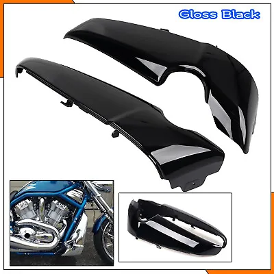 $118.98 • Buy Motorcycle Gloss Black Radiator Side Covers Shrouds For Harley V-Rod VRSC 01-up