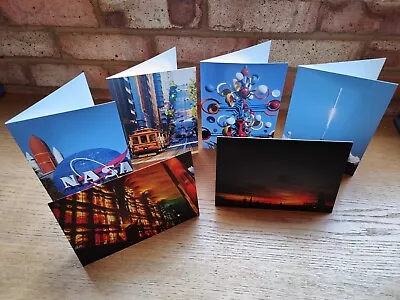 NASA Cesar Manrique San Francisco & Sagrada Familia Blank Photo Greeting Cards • £1.50