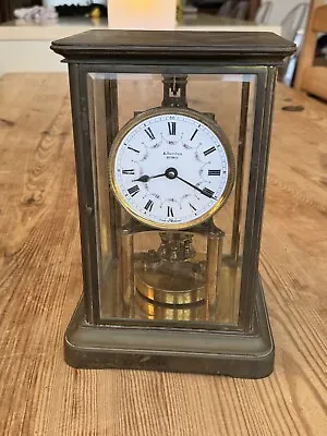 Vintage Gustav Becker 400 Day Mantle Clock Retailed By A Saunders Sydney • $1500