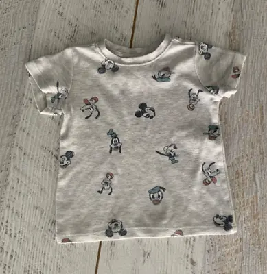 DISNEY Baby Boys Sz 12-18cmths  Tshirt Cotton Sz 1  Mickey Donald - Faded • $2.90