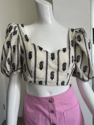 Maggie Sweet Crop Top  Made In Spain Size M- CUTE! NEW NO TAGS • $7.80