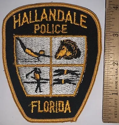 Vintage HALLANDALE Florida Police Patch • $3.85