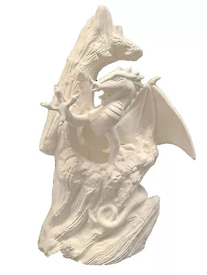 Driftwood Dragon In Lair 14  Ceramic Bisque Ready To Paint • $50.99