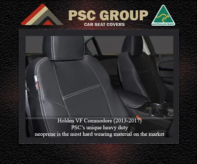 Seat Cover Holden Vf Commodore Front (fb + Mp) 100% Waterproof Premium Neoprene • $309