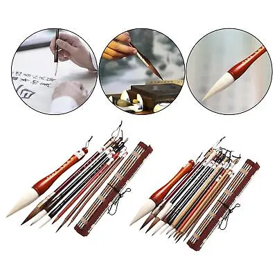 Chinese Calligraphy Brushes Set Writing Kanji Japanese Style Color Practice • £12.65