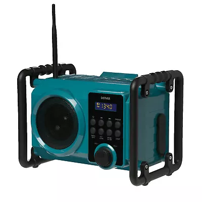 Jobsite Radio DAB Digital Bluetooth Rechargeable Built In Battery Denver WRD-50 • £89.95