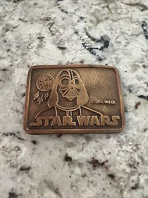 Vintage Star Wars 1977 Darth Vader Belt Buckle Copper Looking Color • $16.15