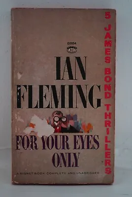 For Your Eyes Only By Ian Fleming - James Bond - Signet Book - 1960 - NINETEENTH • $9