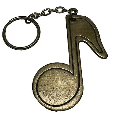 Vintage Musical Note Music Musician Songs Sound Band Keychain Key Ring Chain • $12.99