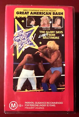 WCW Great American Bash: The Glory Days - 1989 Australian VHS Tape Ric Flair • $125