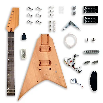 DIY SFV Electric Guitar Kits For V Electric Guitar Mahogany Body Mahogany Neck • $169.99