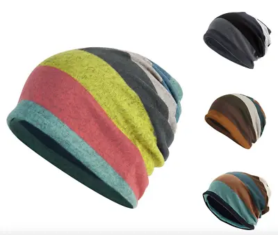 Chemo Hat Beanie Headwear Hat Cap SOFT Stripe Head Scarf Unisex Turban FREE P&P • £8.99