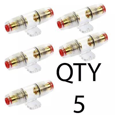 (5) AGU Inline Fuse Holder By Voodoo Car Audio 4 6 8 Gauge Inline • $19.99