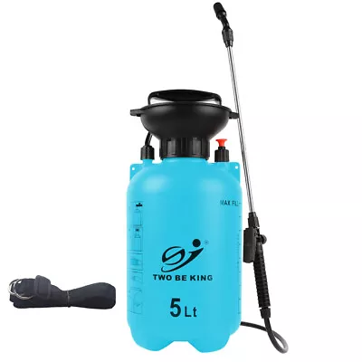 1.35 Gallon 5L Portable Water/Chemical Sprayer Pump Pressure Garden Spray Bottle • $19.50